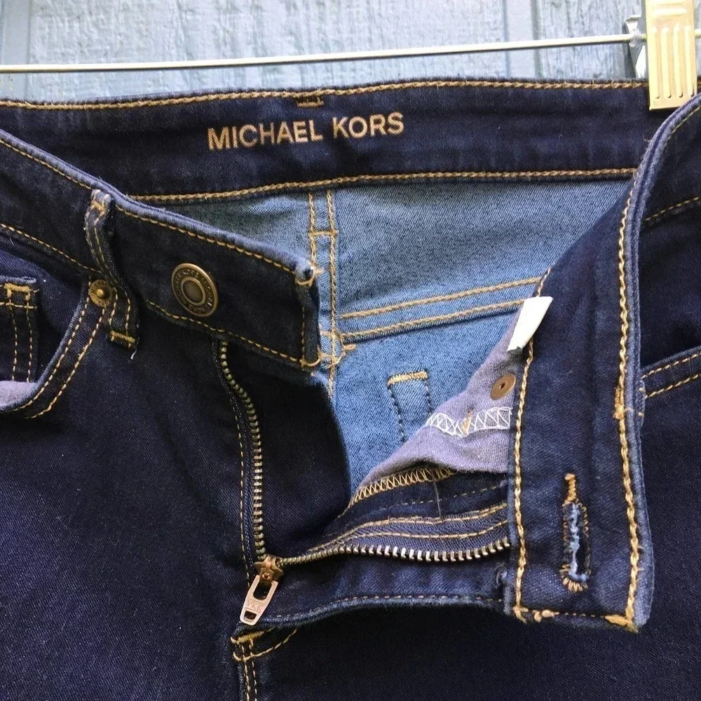 Michael Kors Women's Size 4 Dark Blue Skinny Jeans v6x